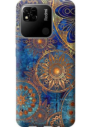 Чехол силиконовый на телефон xiaomi redmi 10a золотой узор "678u-2578-58250"