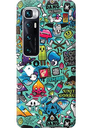 Чехол 2d пластиковый на телефон xiaomi mi 10 ultra стикер бомбинг 1 "693t-2064-58250"
