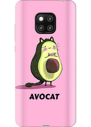Чехол 2d пластиковый на телефон huawei mate 20 pro avocat "4270t-1567-58250"