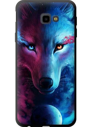 Чехол tpu на телефон samsung galaxy j4 plus 2018 арт-волк "3999b-1594-58250"