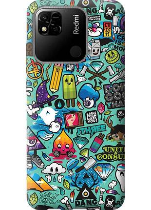 Чехол силиконовый на телефон xiaomi redmi 9c стикер бомбинг 1 "693u-2035-58250"