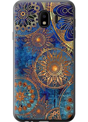 Чохол 2d пластиковий на телефон samsung galaxy j4 2018 золотий візерунок "678t-1487-58250"