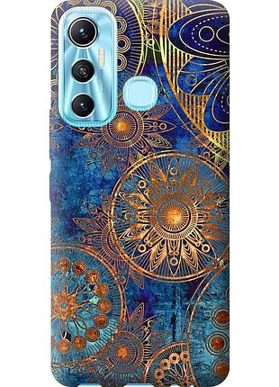 Чохол силіконовий на телефон infinix hot 11 золотий візерунок "678u-2762-58250"