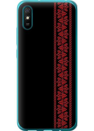 Чехол силиконовый на телефон xiaomi redmi 9a вышиванка 53 "2041u-2034-58250"