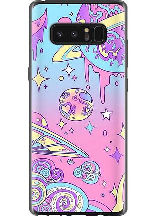 Чохол 2d пластиковий на телефон samsung galaxy note 8 рожева галактика "4146t-1020-58250"