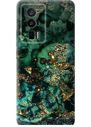 Чехол силиконовый на телефон xiaomi redmi k60 pro мрамор золото богатство "5419u-3457-58250"