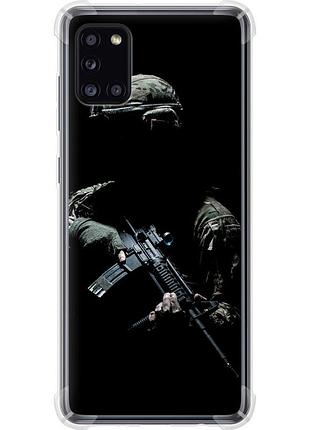 Чехол силикон с усиленными углами патриотический на телефон samsung galaxy a31 a315f защитник v3 "5226sp-1908-58250"