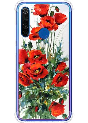 Чехол силикон с усиленными углами на телефон xiaomi redmi note 8t маки "523sp-1818-58250"