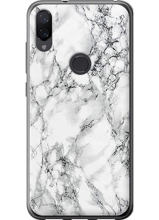 Чехол 2d пластиковый на телефон xiaomi mi play мрамор белый "4480t-1644-58250"