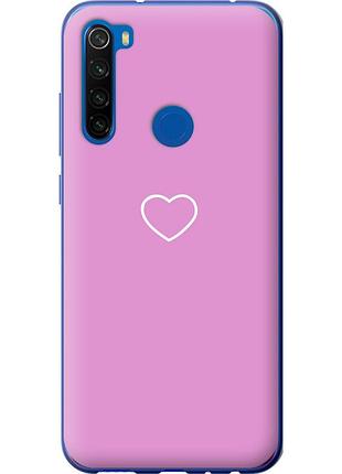 Чохол силіконовий на телефон xiaomi redmi note 8t серце 2 "4863u-1818-58250"