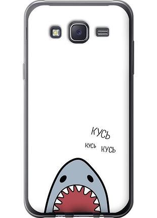 Чехол 2d пластиковый на телефон samsung galaxy j5 (2015) j500h акула "4870t-100-58250"