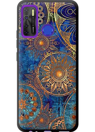 Чохол tpu на телефон tecno camon 15 золотий візерунок "678b-2405-58250"