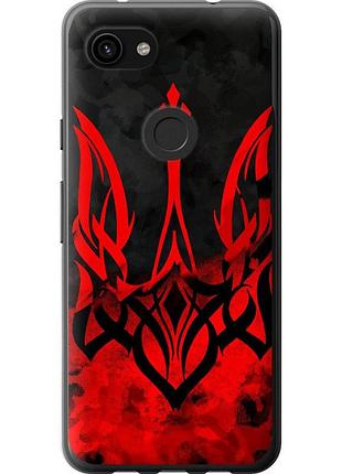 Чехол 2d пластиковый патриотический на телефон google pixel 3a xl герб украины v2 "5312t-1713-58250"