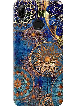 Чехол силиконовый на телефон huawei nova 3 золотой узор "678u-1535-58250"