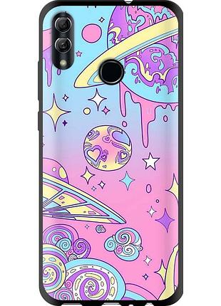 Чохол tpu на телефон huawei honor 10 lite рожева галактика "4146b-1618-58250"