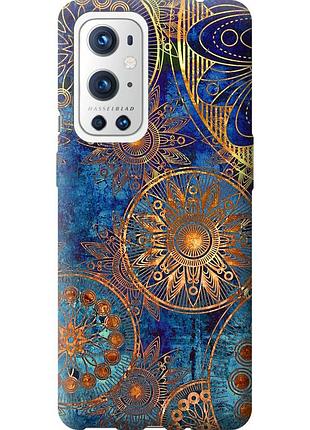 Чохол силіконовий на телефон oneplus 9 pro золотий візерунок "678u-2250-58250"