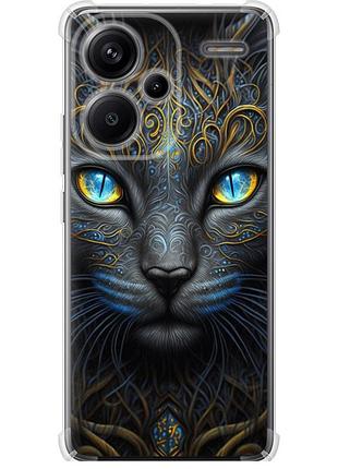 Чохол силіконовий протиударний с посиленими кутами на телефон xiaomi redmi note 13 pro plus 5g кішка "5548sp-3400-58250"