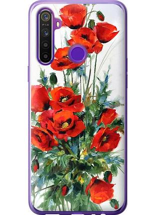 Чехол 2d пластиковый на телефон realme 5 маки "523t-1862-58250"