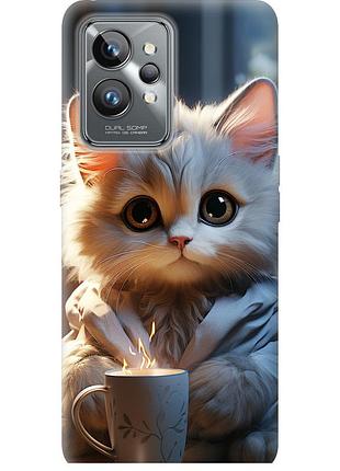 Чехол силиконовый на телефон realme gt2 pro white cat "5646u-2566-58250"
