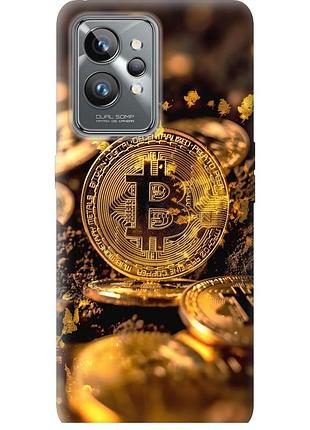 Чохол силіконовий на телефон realme gt2 pro золота лихоманка біткойна "6089u-2566-58250"