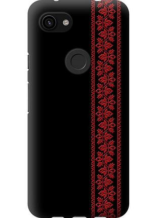 Чохол 2d пластиковий на телефон google pixel 3a xl вишиванка 53 "2041t-1713-58250"