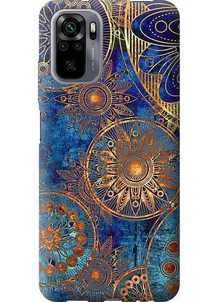 Чехол силиконовый на телефон xiaomi redmi note 10s золотой узор "678u-2577-58250"