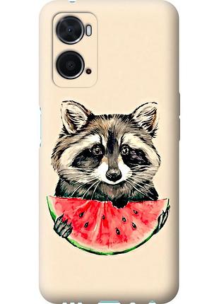 Чехол силиконовый на телефон oppo a76 енотик с арбузом "4605u-2760-58250"