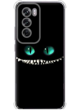 Чехол силикон с усиленными углами на телефон oppo reno12 pro 5g чеширский кот "689sp-3740-58250"