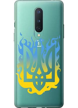 Чехол 2d пластиковый патриотический на телефон oneplus 8 герб v1 "5258t-1902-58250"