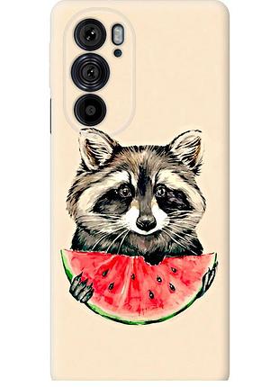 Чехол силиконовый на телефон motorola edge 30 pro енотик с арбузом "4605u-2826-58250"