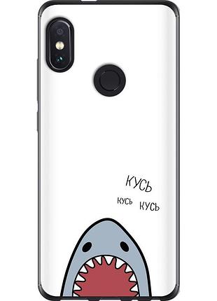 Чохол 2d пластиковий на телефон xiaomi redmi note 5 акула "4870t-1516-58250"