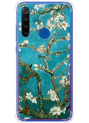 Чехол силикон с усиленными углами на телефон xiaomi redmi note 8t винсент ван гог. сакура "841sp-1818-58250"