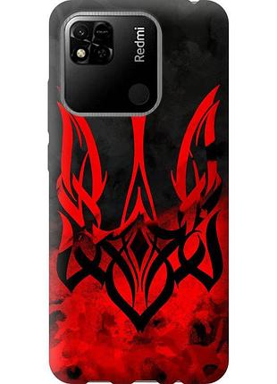 Чехол силиконовый патриотический на телефон xiaomi redmi 9c герб украины v2 "5312u-2035-58250"