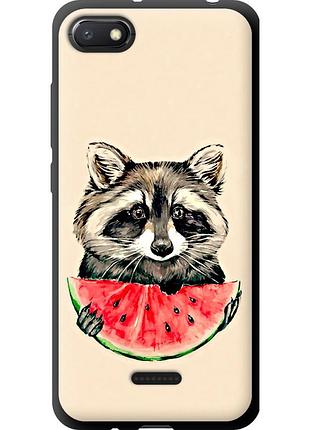 Чехол tpu на телефон xiaomi redmi 6a енотик с арбузом "4605b-1531-58250"
