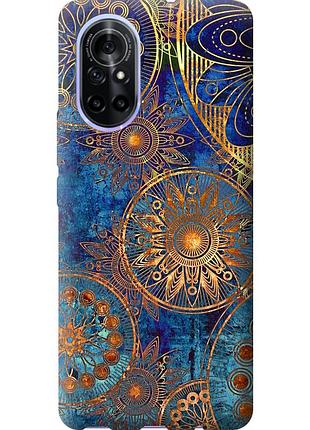 Чохол силіконовий на телефон huawei nova 8 золотий візерунок "678u-2245-58250"