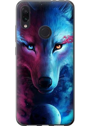 Чехол силиконовый на телефон xiaomi redmi note 7 арт-волк "3999u-1639-58250"