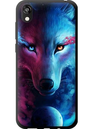 Чехол tpu на телефон huawei honor 8s арт-волк "3999b-1679-58250"