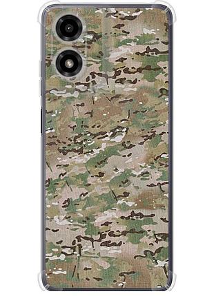Чехол силикон с усиленными углами на телефон motorola moto g04 камуфляж v5 "1201sp-3747-58250"