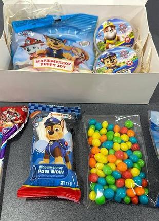 Подарочный набор сладостей щенячий патруль paw patrol, 0,274кг в коробке