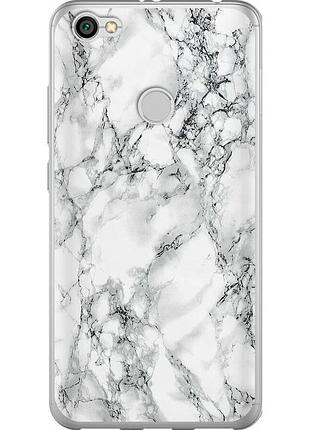 Чехол 2d пластиковый на телефон xiaomi redmi note 5a prime мрамор белый "4480t-1063-58250"