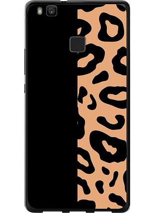 Чехол 2d пластиковый на телефон huawei p9 lite пятна леопарда "4269t-298-58250"