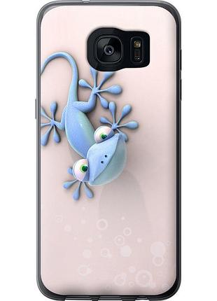 Чехол силиконовый на телефон samsung galaxy s7 edge g935f геккончик "1094u-257-58250"