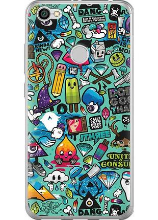 Чехол 2d пластиковый на телефон xiaomi redmi note 5a prime стикер бомбинг 1 "693t-1063-58250"