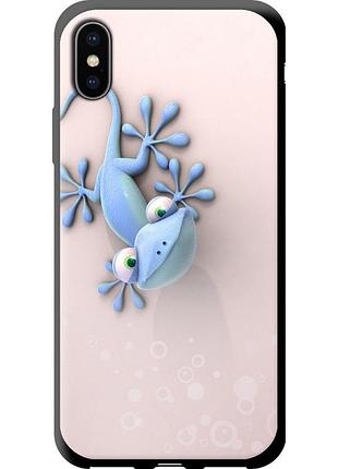 Чехол tpu на телефон iphone x геккончик "1094b-1050-58250"