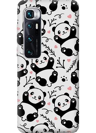 Чехол 2d пластиковый на телефон xiaomi mi 10 ultra панды "4318t-2064-58250"
