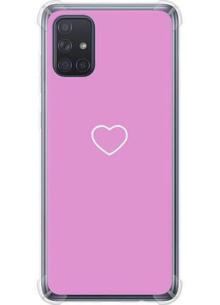 Чехол силикон с усиленными углами на телефон samsung galaxy a71 2020 a715f сердце 2 "4863sp-1826-58250"