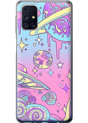 Чохол 2d пластиковий на телефон samsung galaxy m31s m317f рожева галактика "4146t-2055-58250"