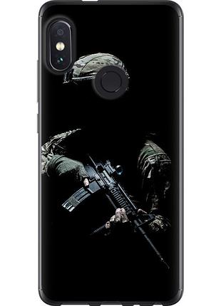 Чехол 2d пластиковый патриотический на телефон xiaomi redmi note 5 защитник v3 "5226t-1516-58250"