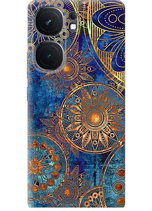 Чохол силіконовий на телефон vivo iqoo neo9 золотий візерунок "678u-3631-58250"