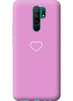 Чехол силиконовый на телефон xiaomi redmi 9 сердце 2 "4863u-2019-58250"